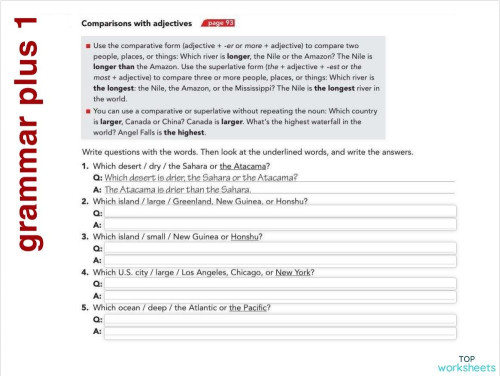 IC114 Grammar Plus 01. Interactive worksheet | TopWorksheets