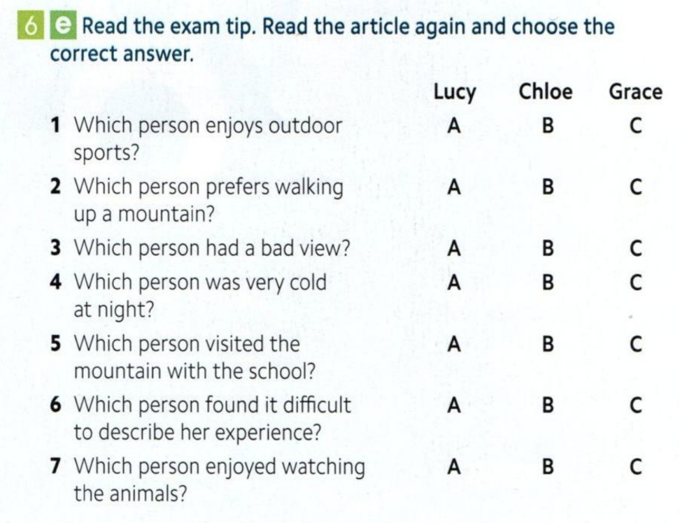 A2 Unit 8 Reading - Gold Experience. Interactive worksheet | TopWorksheets
