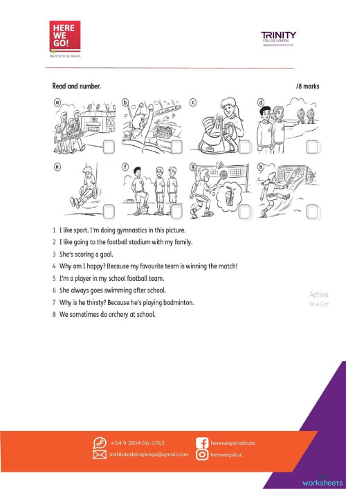 JUNIORS IV TM- FIRST TERM EXAM 2.022. Interactive worksheet | TopWorksheets