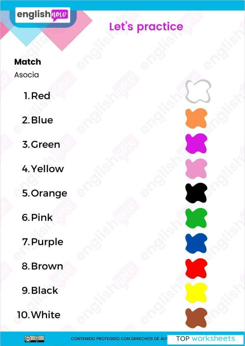 Colors. Ficha interactiva | TopWorksheets