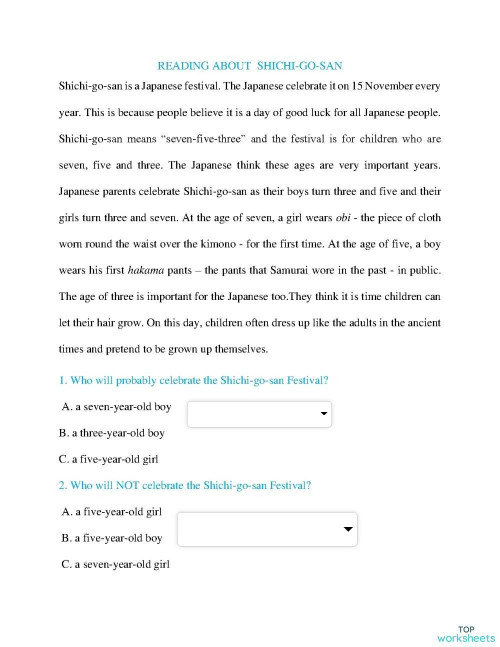 reading comprehension interactive worksheets and online exercises topworksheets