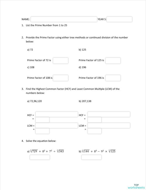 Mix: interactive worksheets and online exercises | TopWorksheets