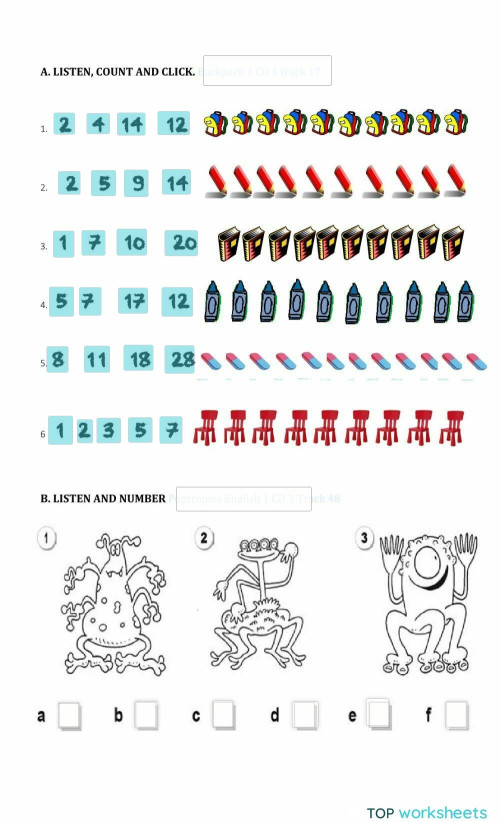 1st Children Mock final listening. Interactive worksheet | TopWorksheets