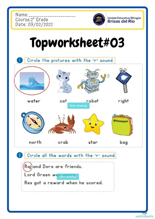 Topworksheet: 2022-02-09. Interactive worksheet | TopWorksheets