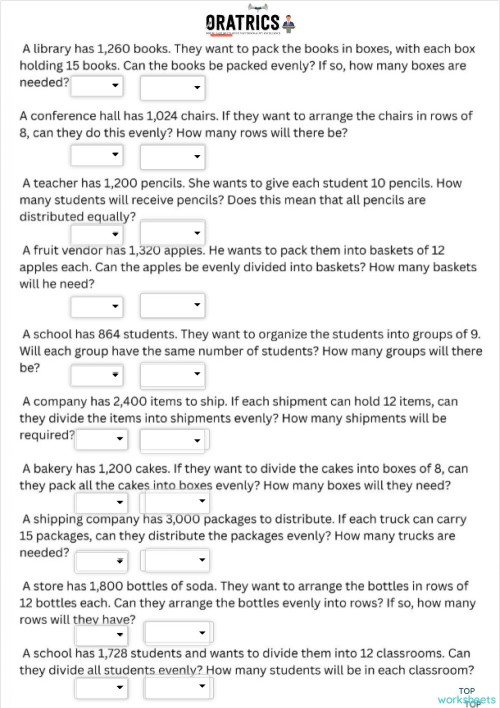 Area Area 57. Interactive worksheet | TopWorksheets