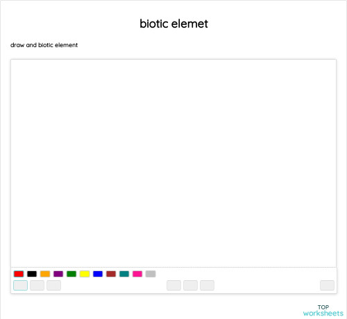 biotic elemet. Interactive worksheet | TopWorksheets