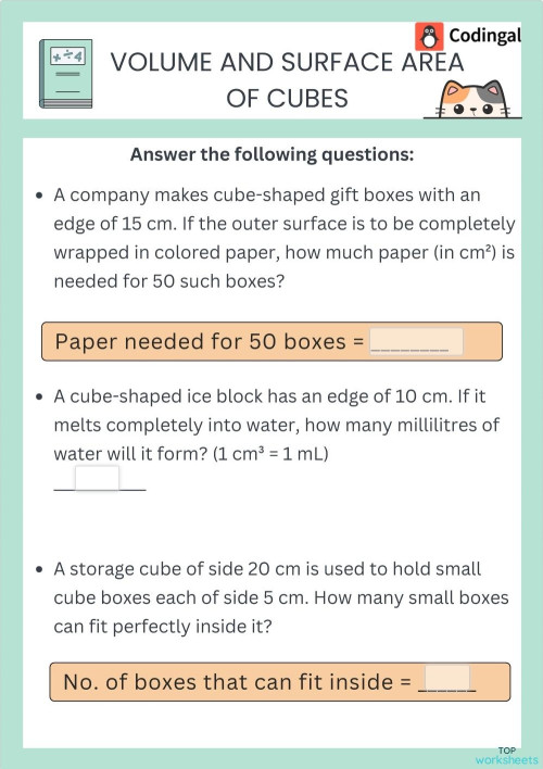 M_G06M13L58_WE02_Volume and Surface Area of Cubes. Interactive ...
