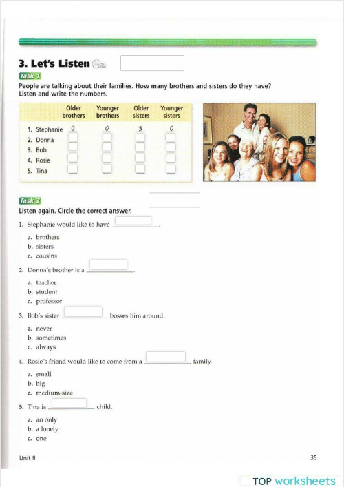 THE FAMILY 2. Interactive worksheet | TopWorksheets