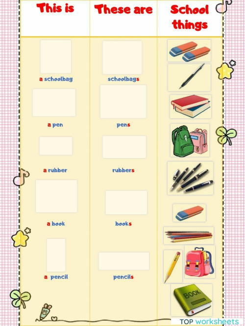 This is - These are. Interactive worksheet | TopWorksheets