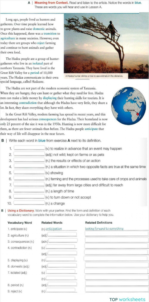 ALS 02 page 104-105. Interactive worksheet | TopWorksheets