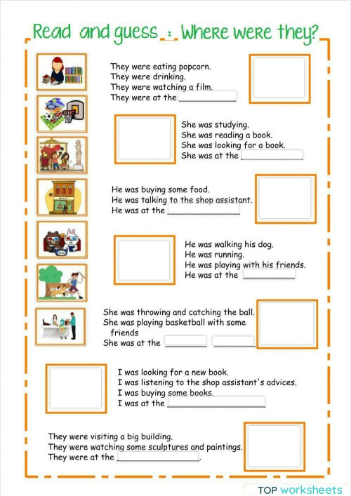 Past Continuous. Interactive worksheet | TopWorksheets