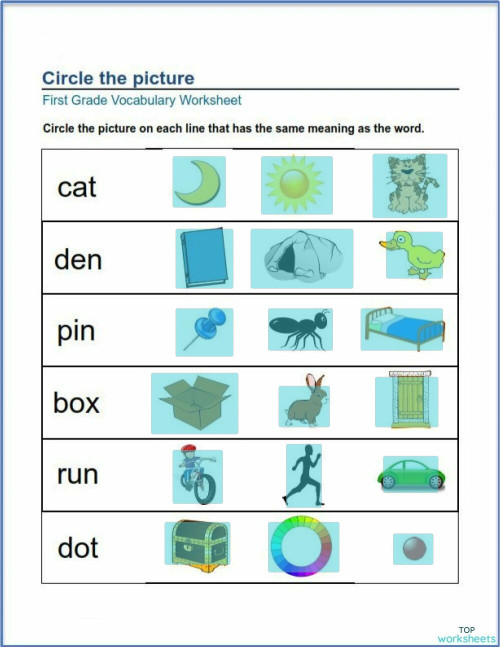 Circle the correct answer. Interactive worksheet | TopWorksheets