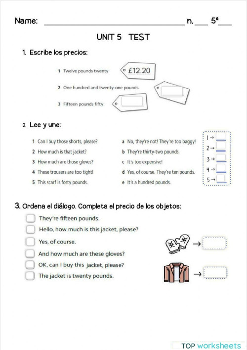 Shopping. Interactive worksheet | TopWorksheets