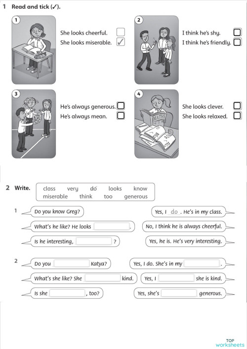 Family and Friends 3 Workbook. Interactive worksheet | TopWorksheets