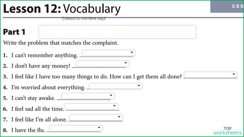 LESSON 12: I'M BROKE. Interactive worksheet | TopWorksheets