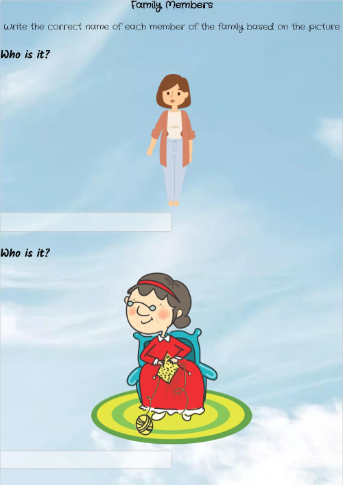Family Members. Interactive worksheet | TopWorksheets