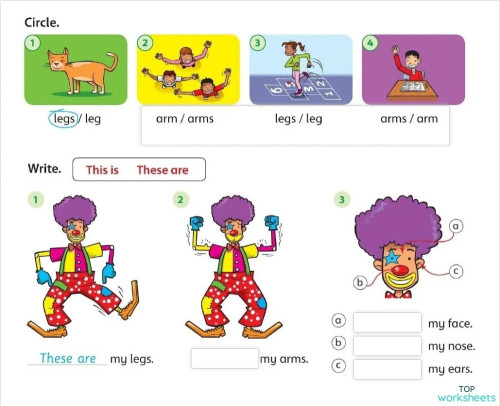 this - these part 1. Interactive worksheet | TopWorksheets