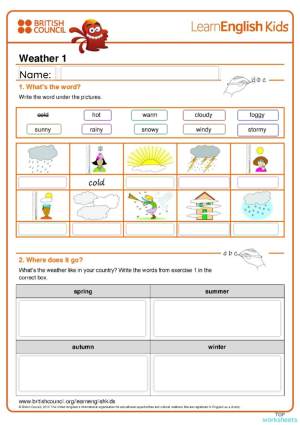 Vocabulary review.. Interactive worksheet | TopWorksheets