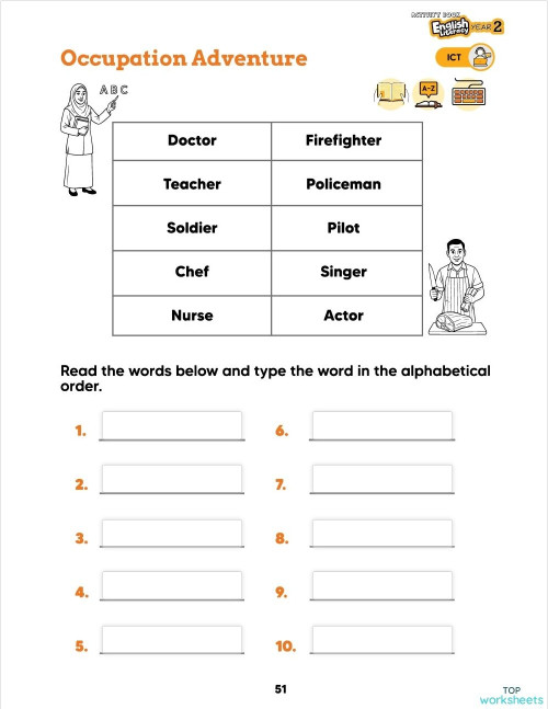 ICT: interactive worksheets and online exercises | TopWorksheets