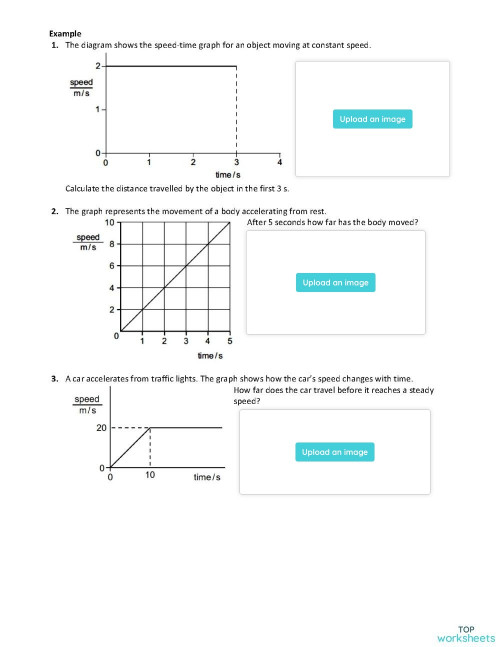 problem-solving-area-under-speed-time-graph-interactive-worksheet