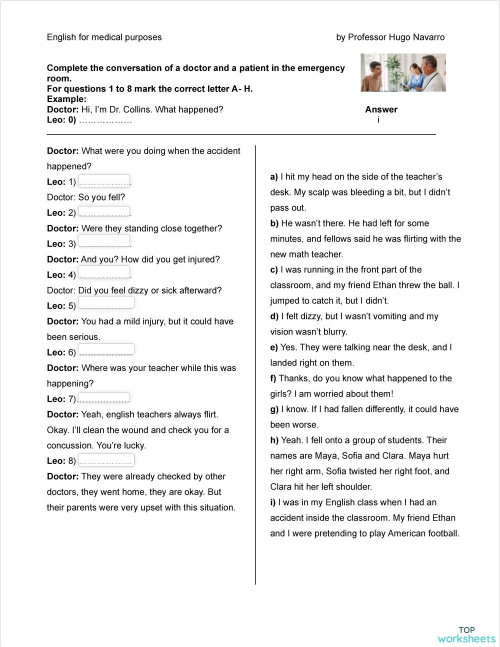 Interactive activity with automatic evaluation. Interactive worksheet ...