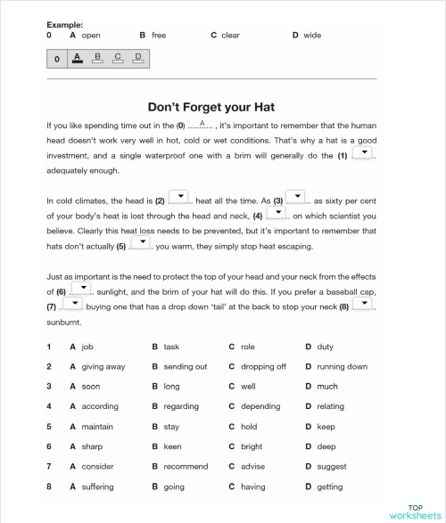 Use of English: interactive worksheets and online exercises | TopWorksheets