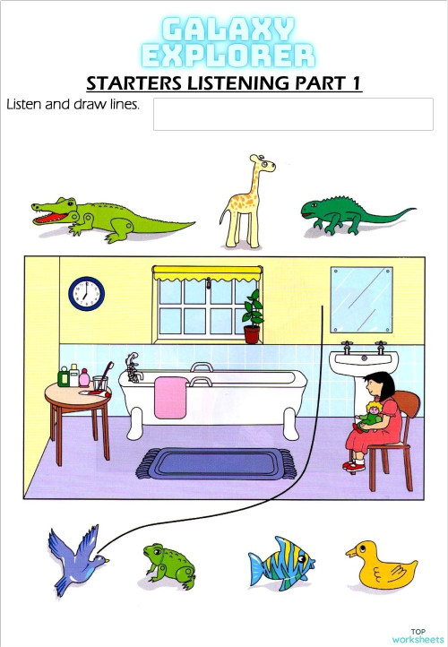 Listening 1.10. Interactive worksheet | TopWorksheets