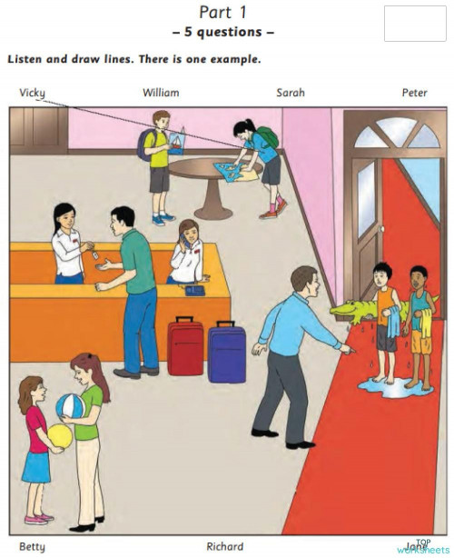 Test 5 - Part 1 (5). Bài tập tương tác | TopWorksheets