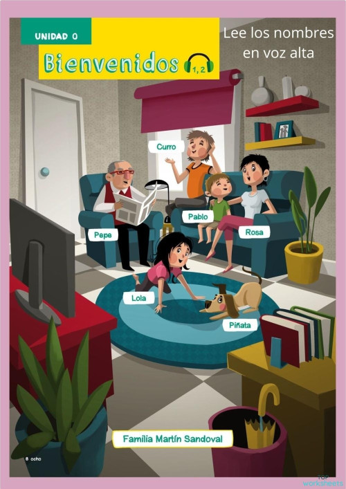 Lola y Leo 1 Unidad 0 1. Ficha interactiva | TopWorksheets