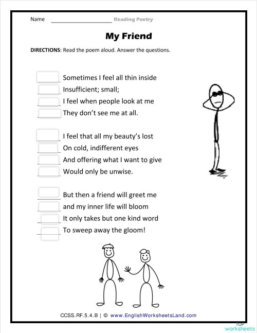 Rhyme Scheme. Interactive worksheet | TopWorksheets