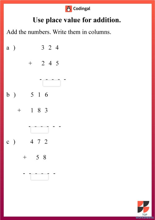 TouchMath Practice 4. Interactive worksheet | TopWorksheets