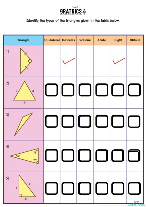 Shapes KKK. Interactive worksheet | TopWorksheets