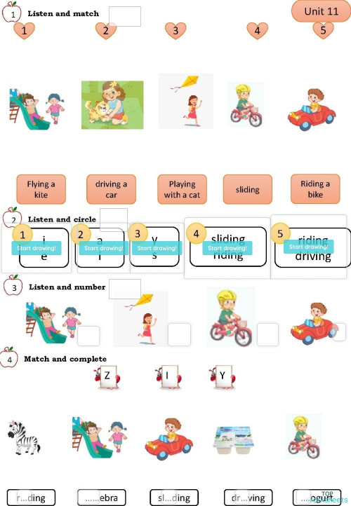 Grade 2-Unit 11. Interactive worksheet | TopWorksheets