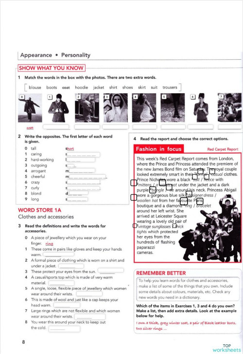 Focus 3 Unit 1 workbook. Interactive worksheet | TopWorksheets