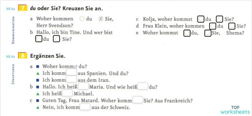Nicht Oder Kein übungen A1.1 - L5 nicht oder kein?. Interactive worksheet | TopWorksheets