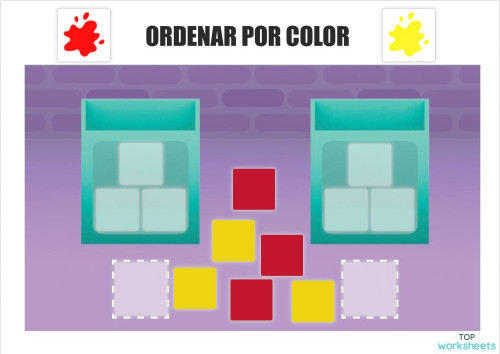 Sort by Color. Ficha interactiva | TopWorksheets
