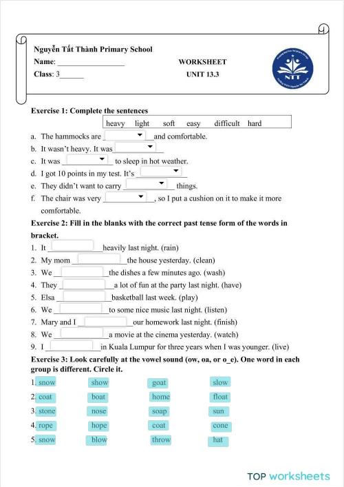 Unit 13.3. Interactive worksheet | TopWorksheets