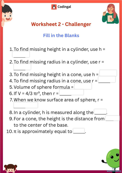 Volume: interactive worksheets and online exercises | TopWorksheets