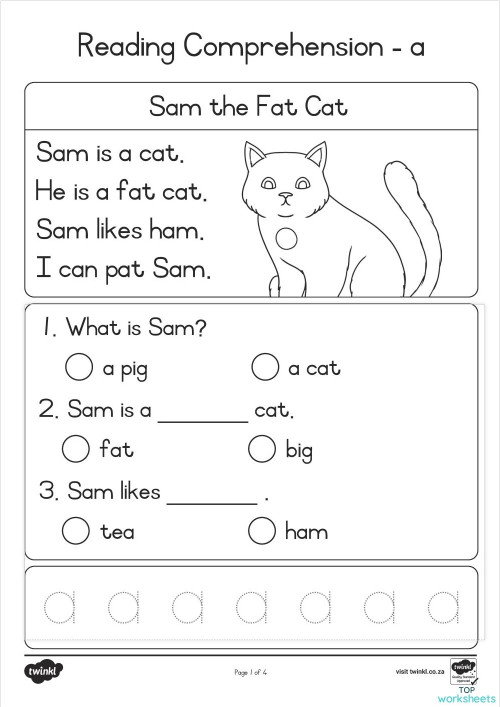 reading comp. Interactive worksheet | TopWorksheets