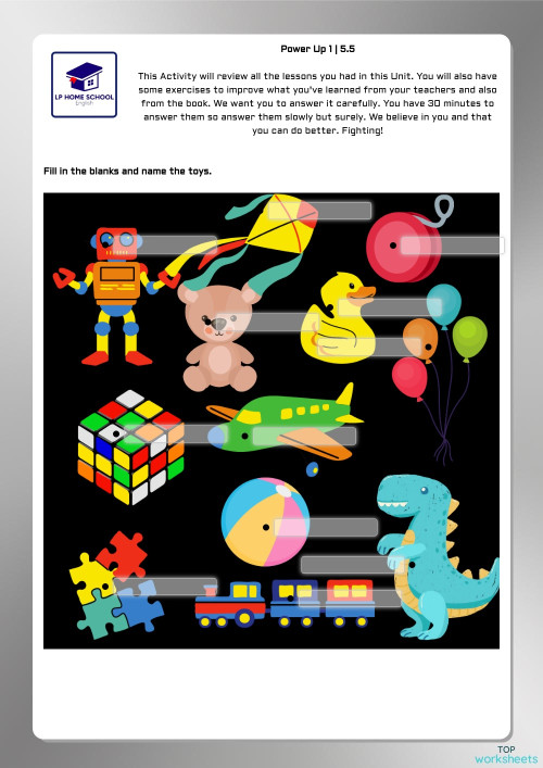 Power Up 1 | 5.5. Interactive worksheet | TopWorksheets