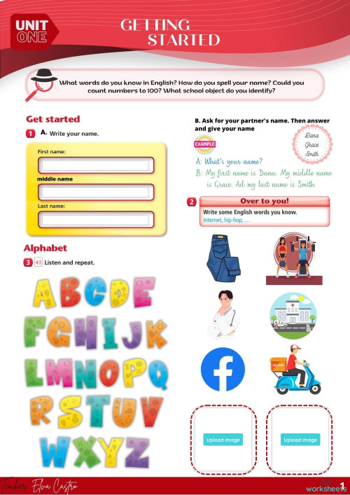 Get stated 1-2 pages. Interactive worksheet | TopWorksheets