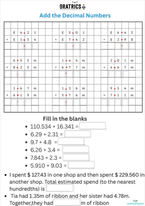 Place Value 95. Interactive worksheet | TopWorksheets