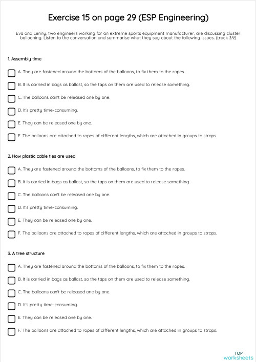Exercise 15 on page 29 (ESP Engineering). Interactive worksheet ...