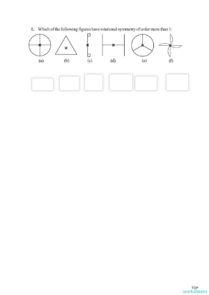 Line of Symmetry. Interactive worksheet | TopWorksheets