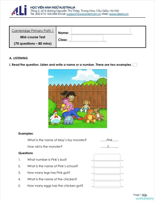 CP1_Progress Test 1. Interactive worksheet | TopWorksheets