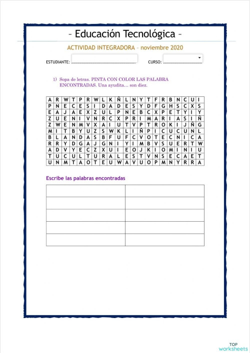 Ciencia Tecnica y Tecnologia. Ficha interactiva | TopWorksheets