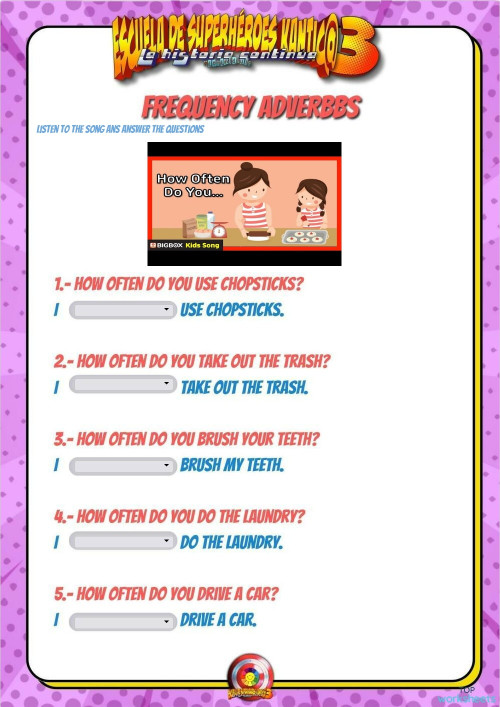 WATCH THE VIDEO AND ANSWER THE QUESTIONS. Interactive worksheet