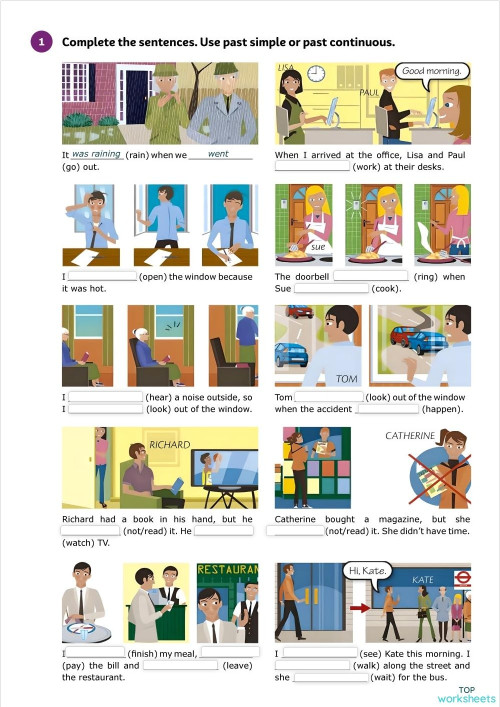 past-simple-or-past-continuous-a1-a2-highnote-interactive