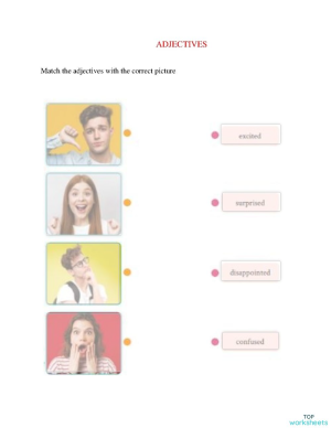 ADJECTIVES. Interactive worksheet | TopWorksheets