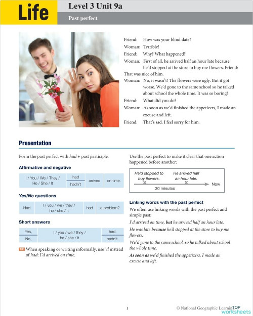 Neo Cursos Life 3 Unit 9a. Interactive worksheet | TopWorksheets